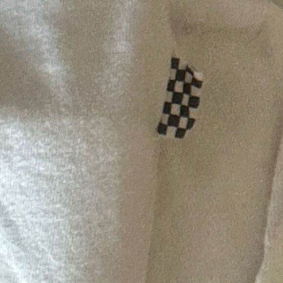 Vans Off The Wall Gray Long Sleeve Cropped Pullover Sweatshirt Ladies Large - Picture 7 of 10